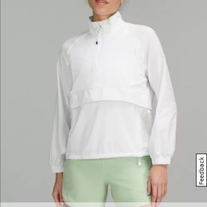NWT lululemon stretch ripstop running half zip